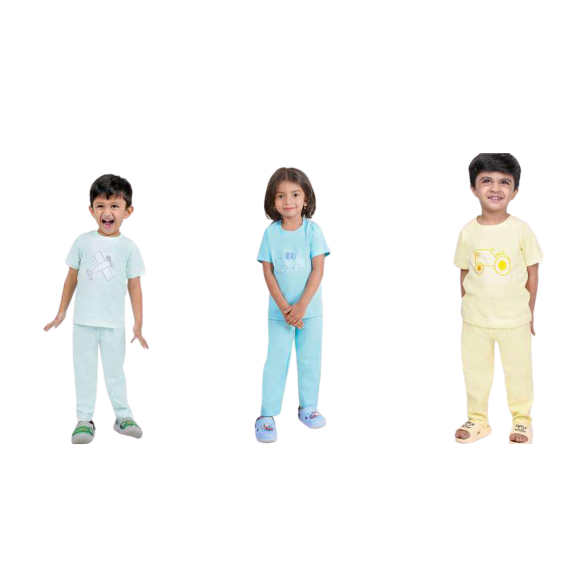 Night Pyjama Half Sleeves Solid