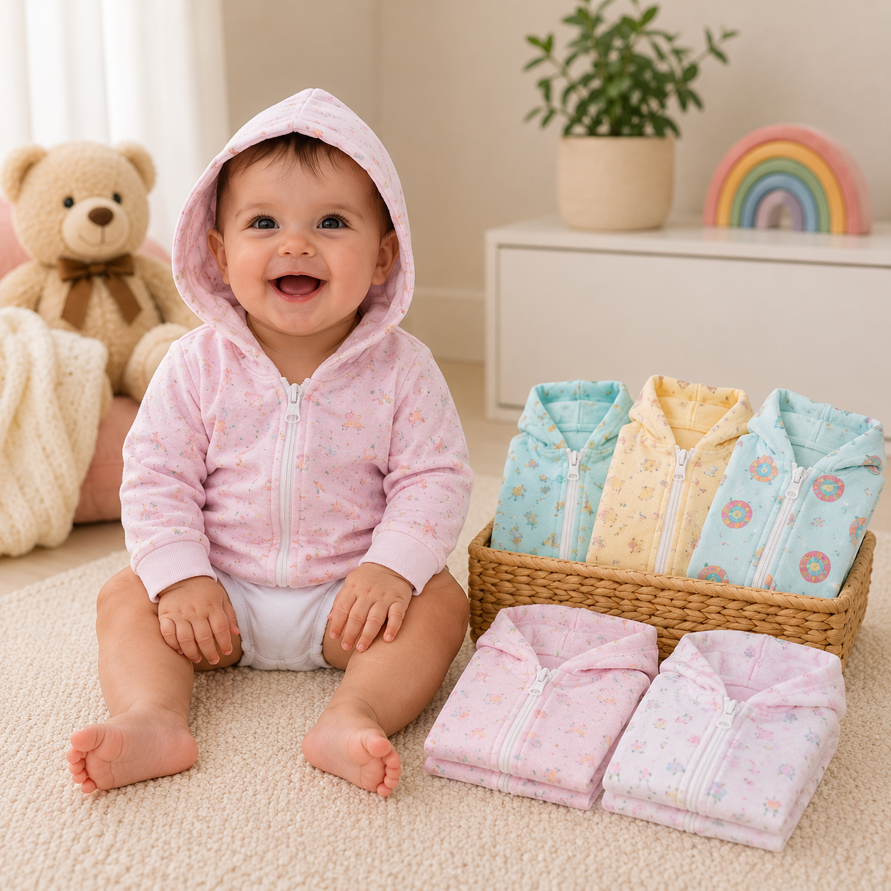 Double Layered Blanket with Hoodie