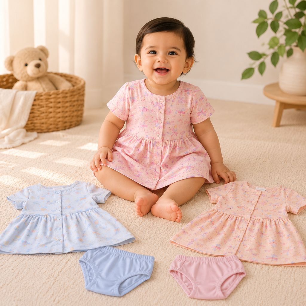 Frock with Half Sleeves