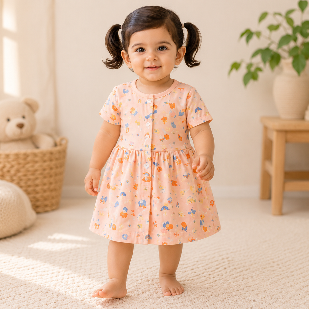Frock with Half Sleeves
