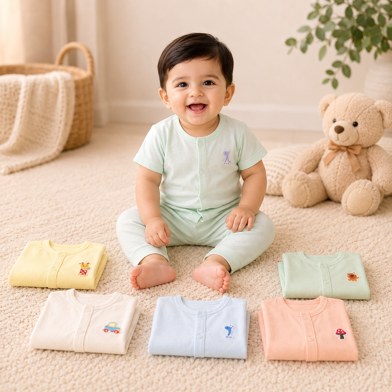 Baba Suit Half Sleeves